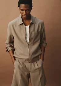 Lyocell jacket with pockets