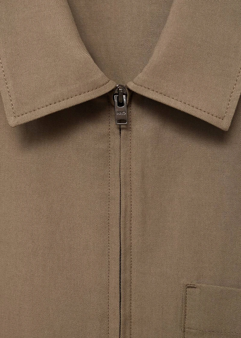 Lyocell jacket with pockets