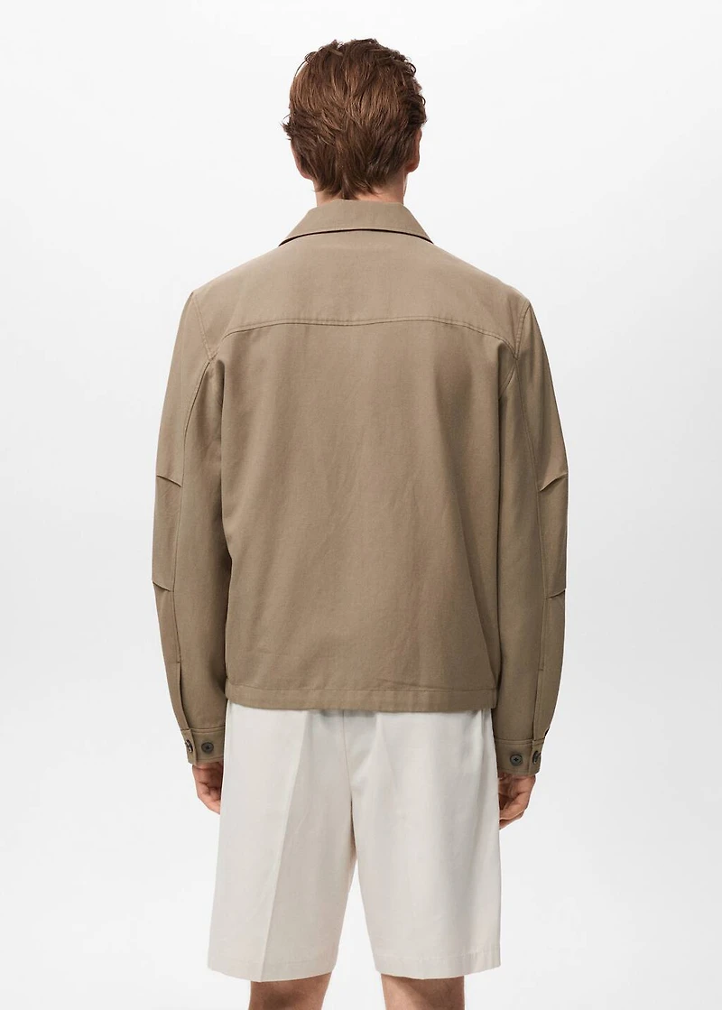 Lyocell jacket with pockets