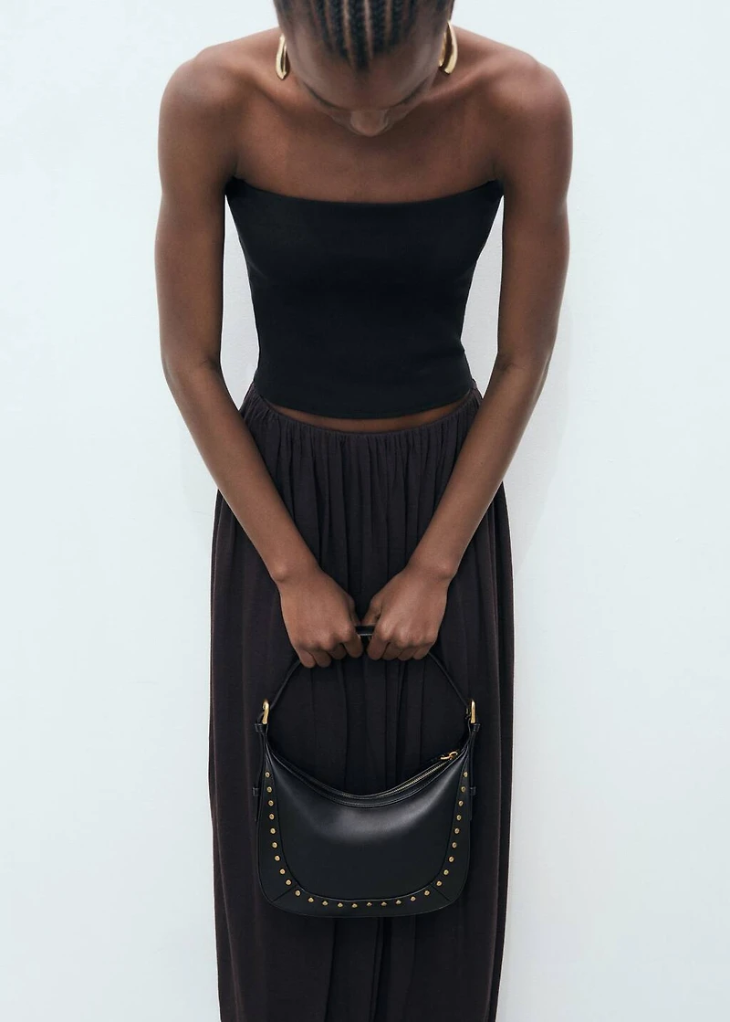 Small studded shoulder bag