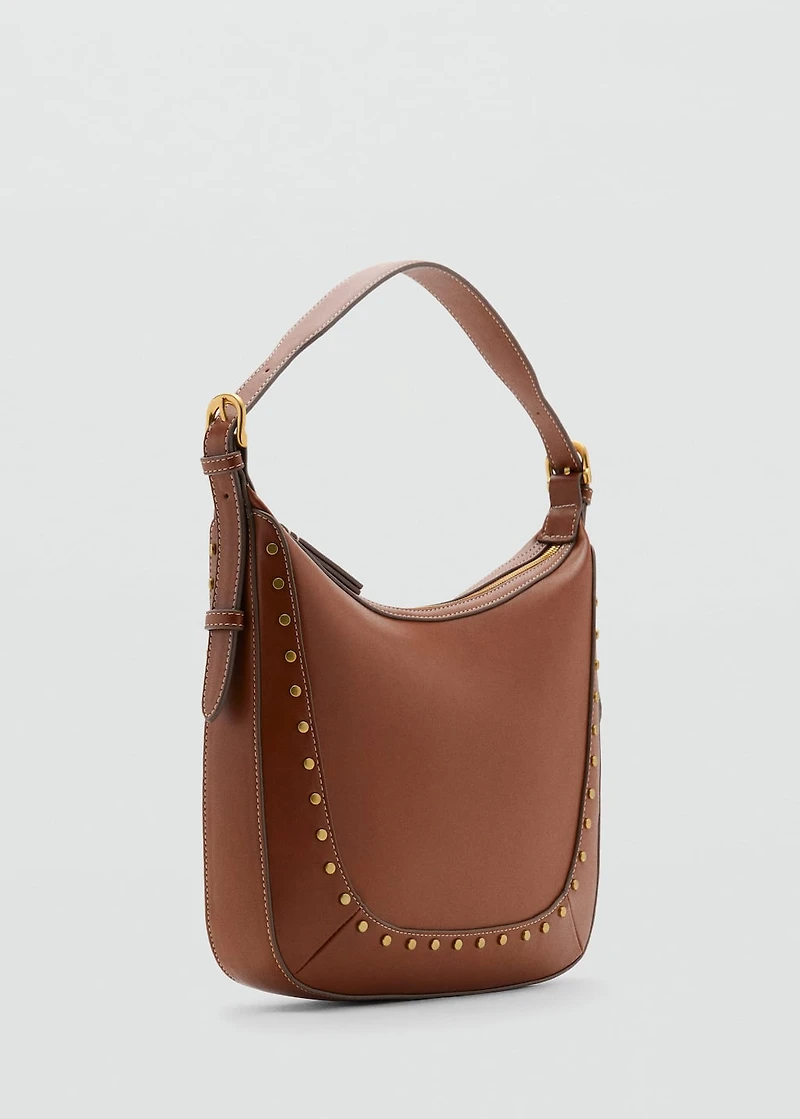 Studded shoulder bag
