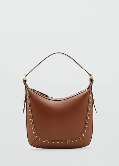 Studded shoulder bag