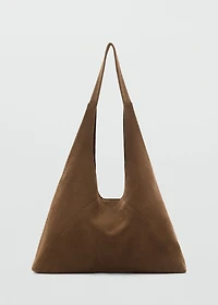 Suede shoulder bag