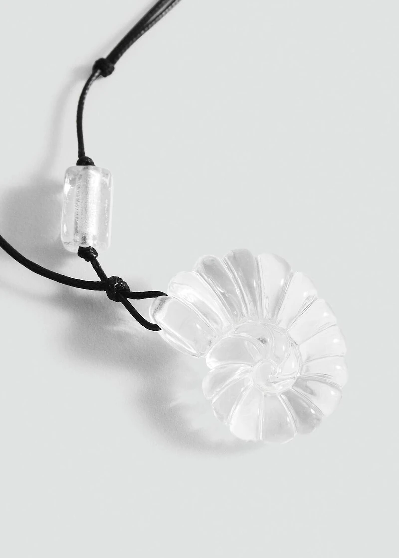 Resin shell necklace