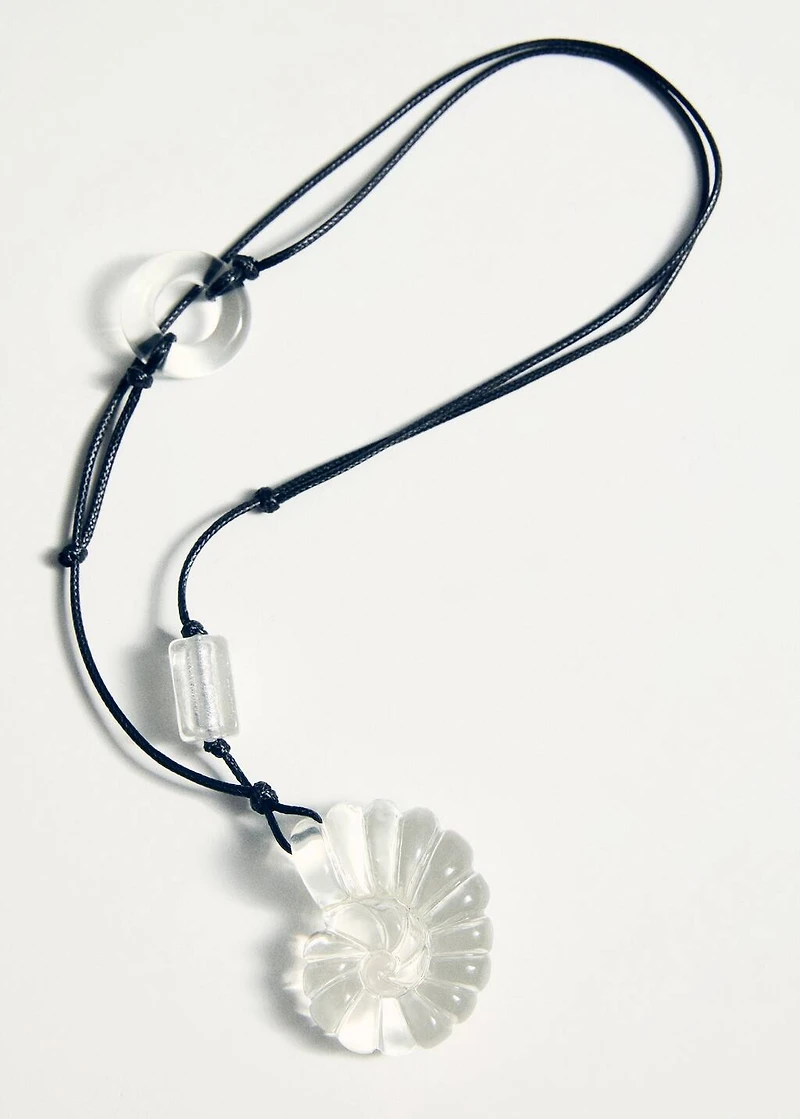 Resin shell necklace