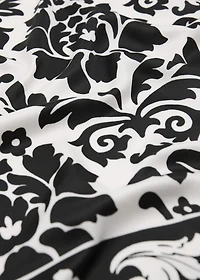 Bicolour printed scarf