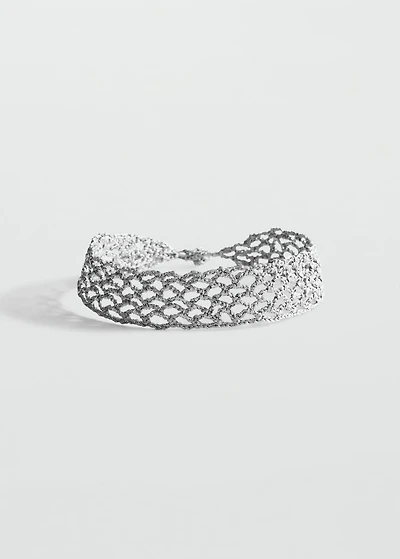 Lurex choker necklace