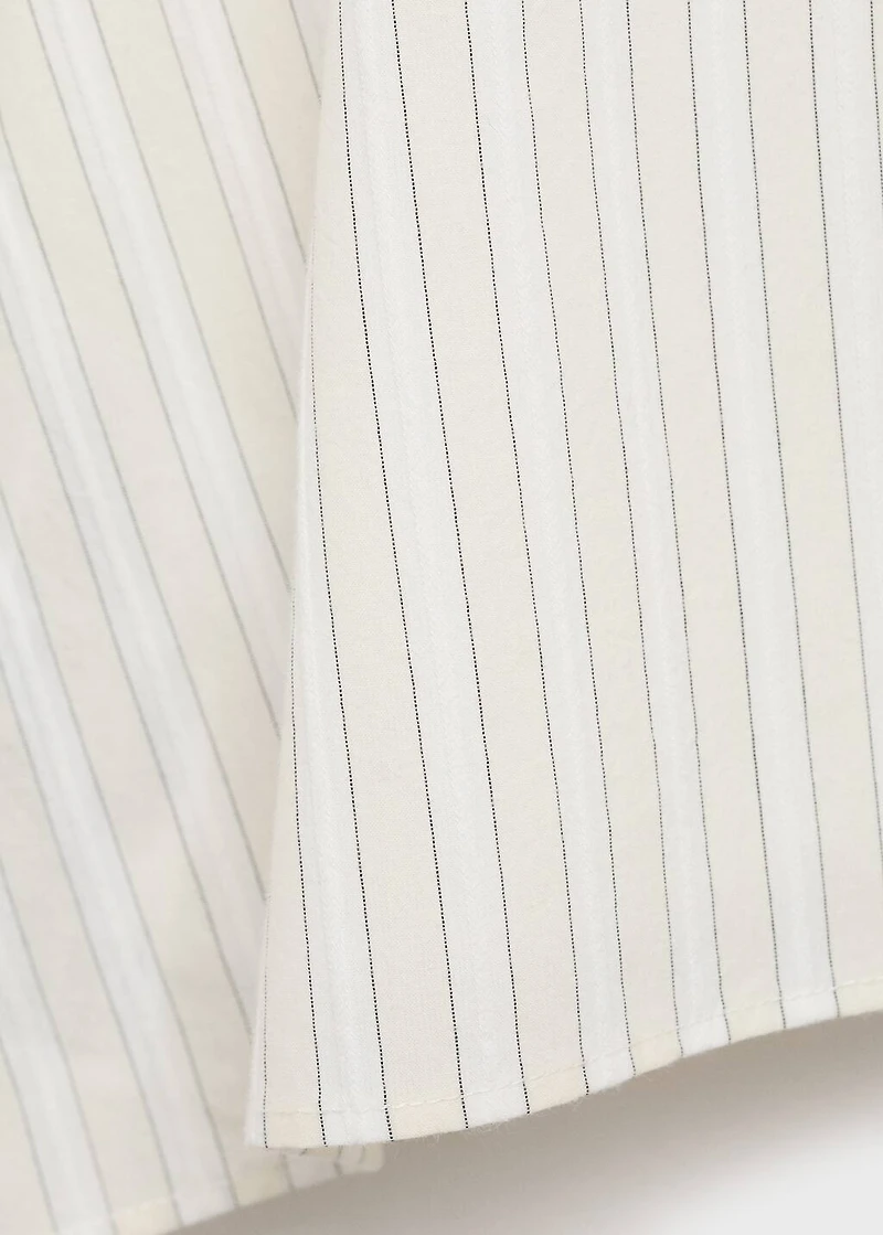 Striped strapless top