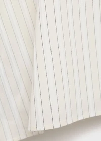 Striped strapless top