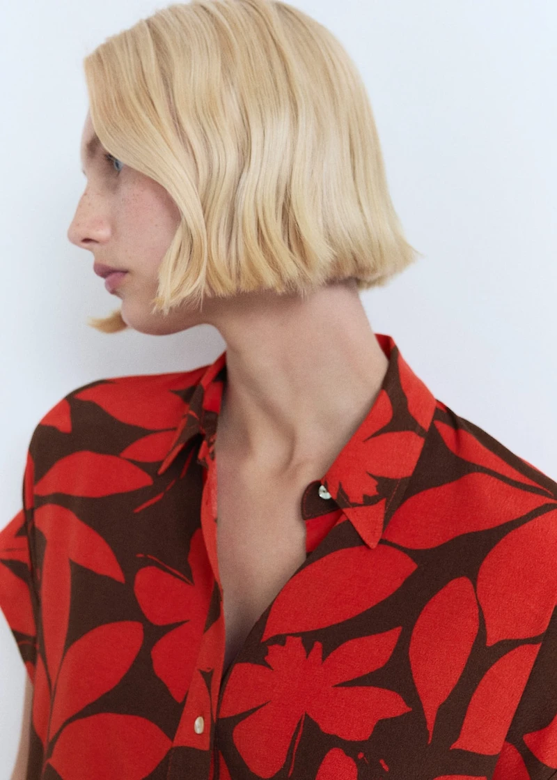 Printed short-sleeved shirt