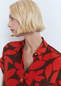 Printed short-sleeved shirt