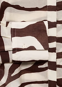 Flowy zebra printed shirt
