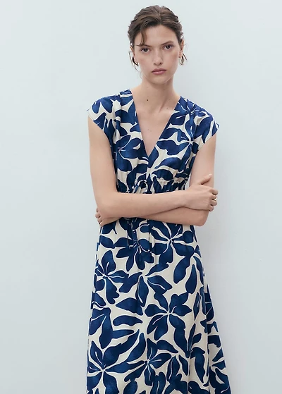 Long printed dress
