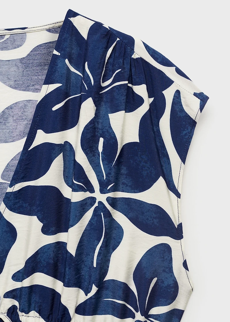Long printed dress