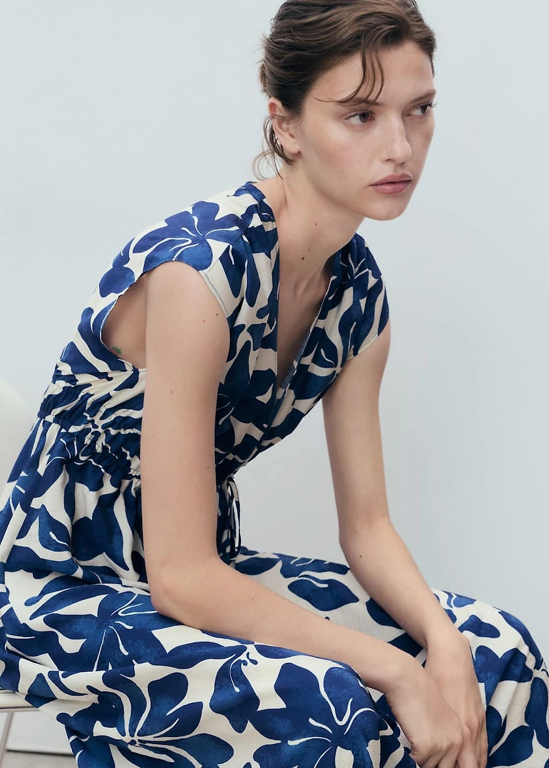 Long printed dress