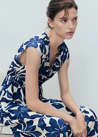 Long printed dress