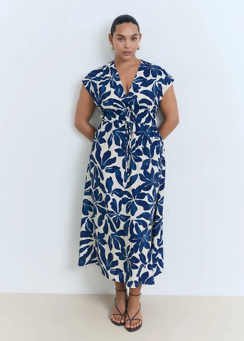 Long printed dress