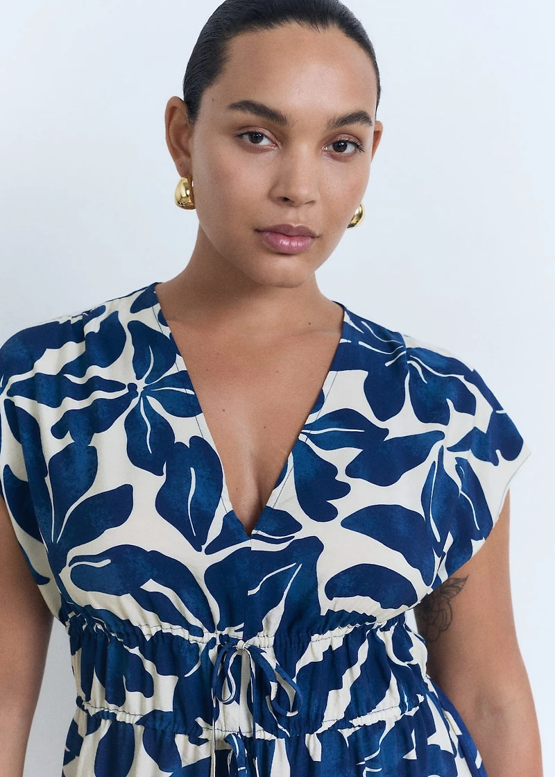 Long printed dress