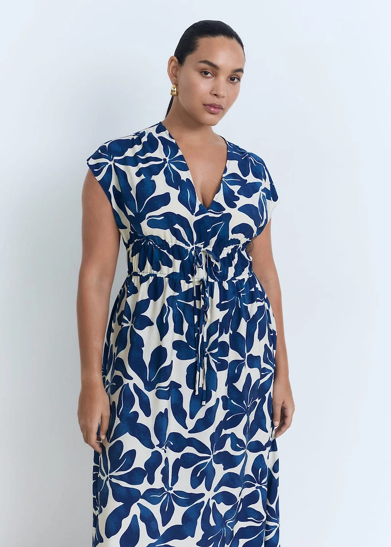 Long printed dress