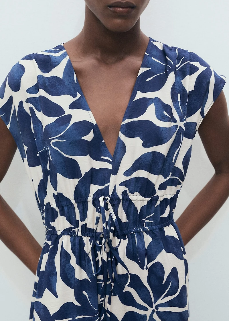 Long printed dress