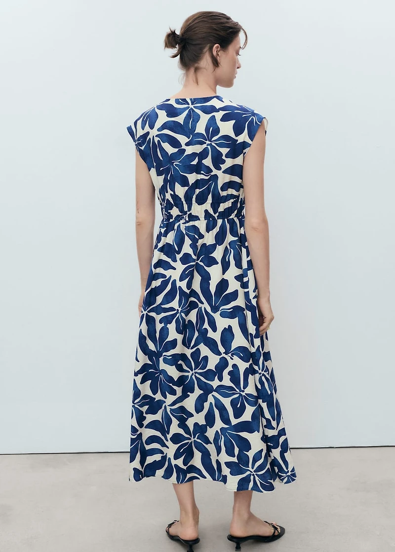 Long printed dress
