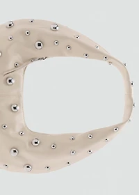 Studded shoulder bag
