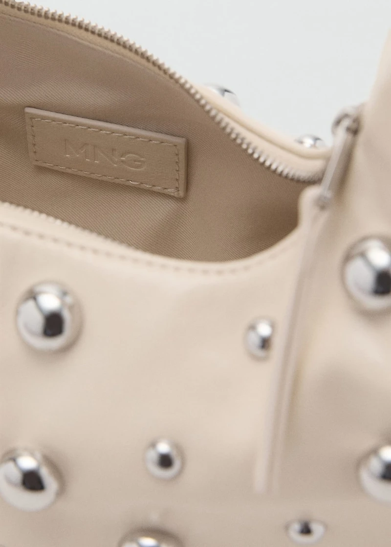 Studded shoulder bag
