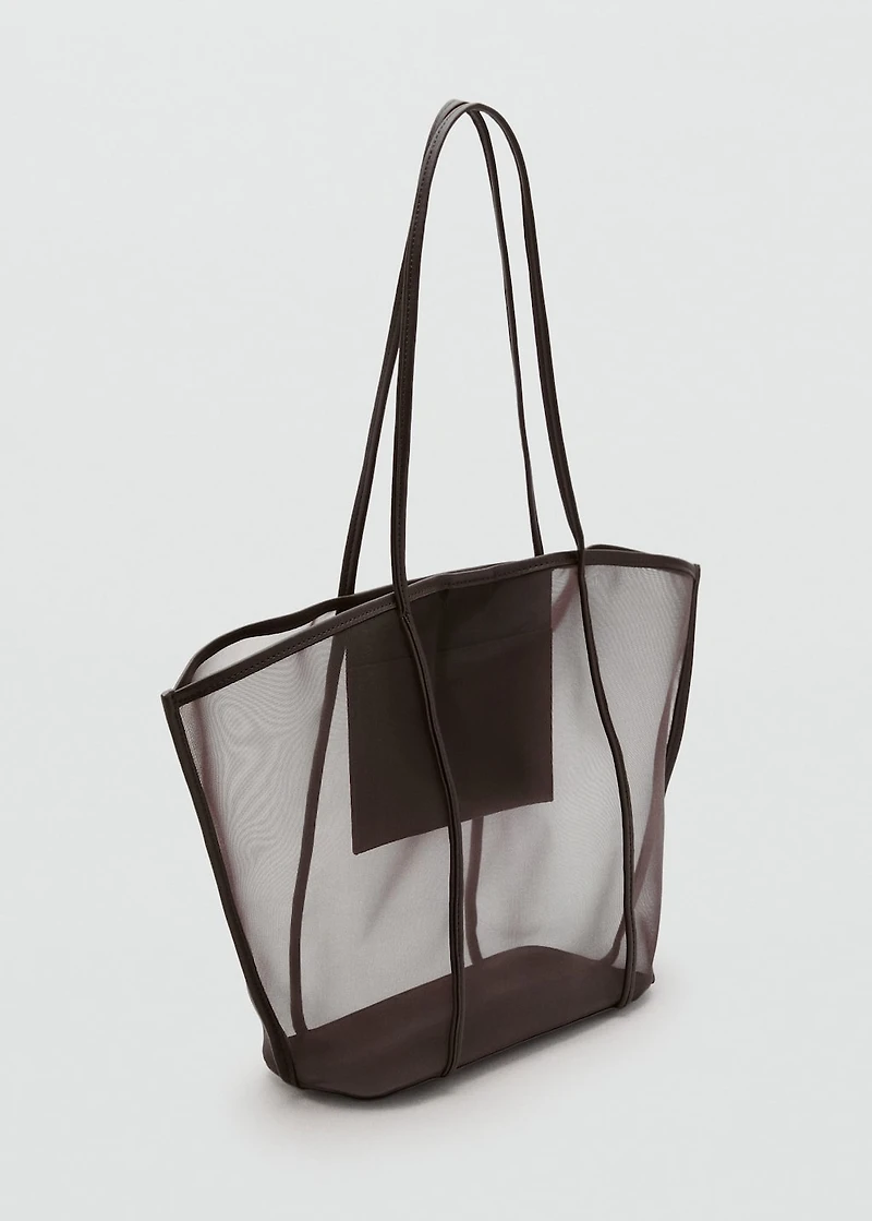 Semi-transparent shopper bag