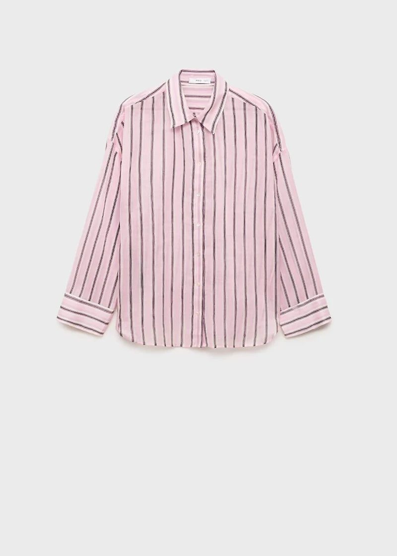 Striped ramie shirt