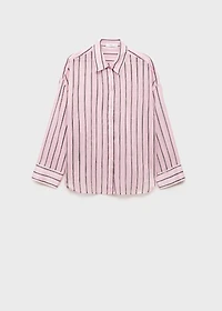 Striped ramie shirt