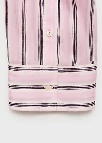 Striped ramie shirt