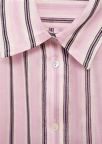 Striped ramie shirt