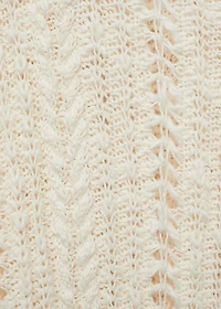 Openwork knit cardigan