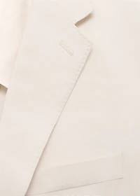 Slim-fit suit blazer made from a linen-lyocell blend