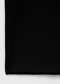 Knitted top with contrast details