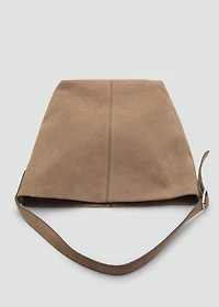 Leather bucket bag