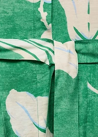 Belt printed dress