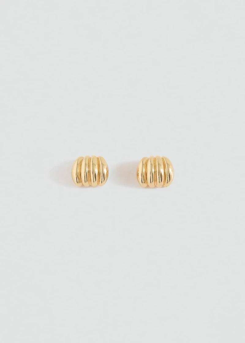 Embossed hoop earrings