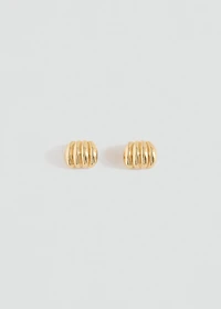 Embossed hoop earrings