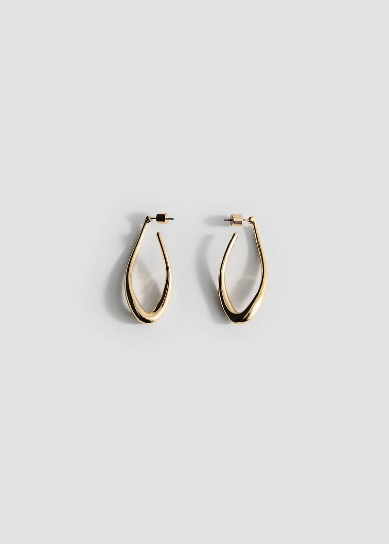 Twisted hoop earrings