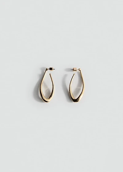Twisted hoop earrings