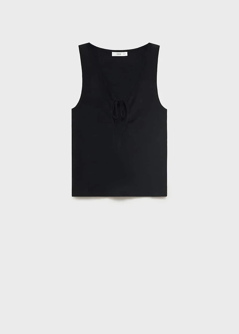 Bow knit top