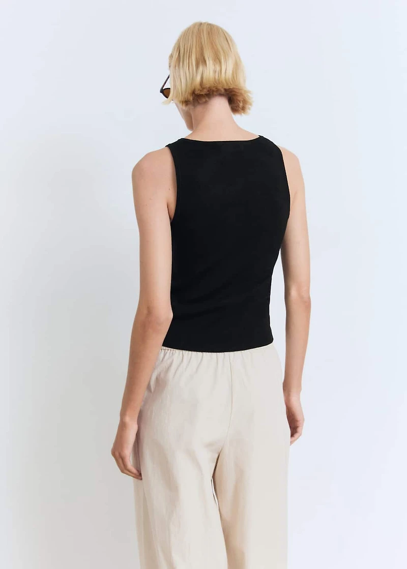 Bow knit top