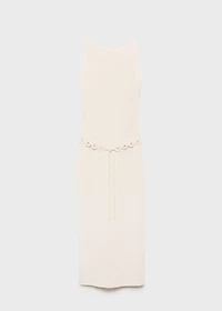 Belt knit dress