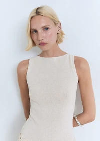 Belt knit dress