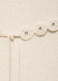 Belt knit dress
