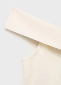 Asymmetrical strapless top