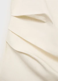 Asymmetrical strapless top