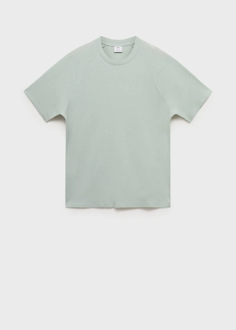 Relaxed-fit cotton-linen t-shirt