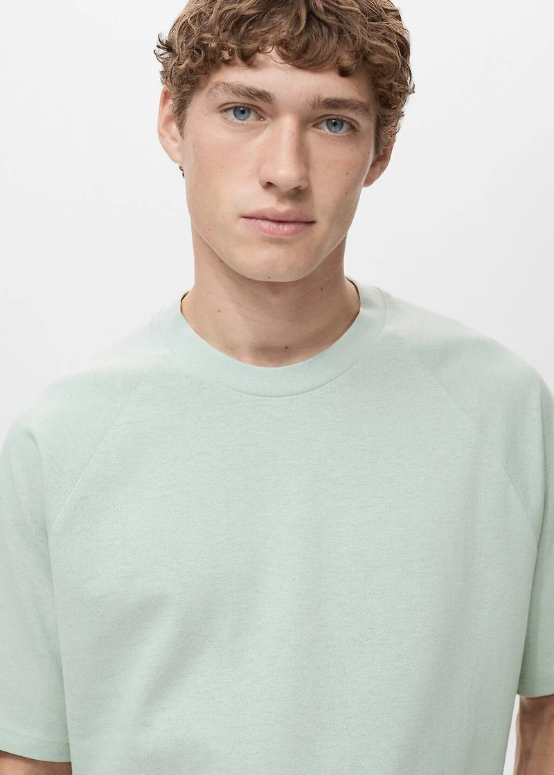 Relaxed-fit cotton-linen t-shirt